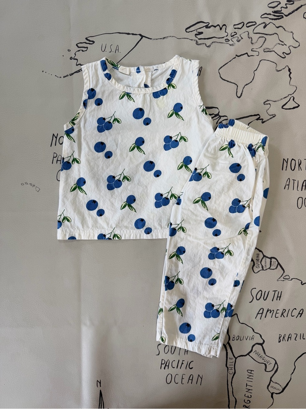 Kids Blueberry Print Set